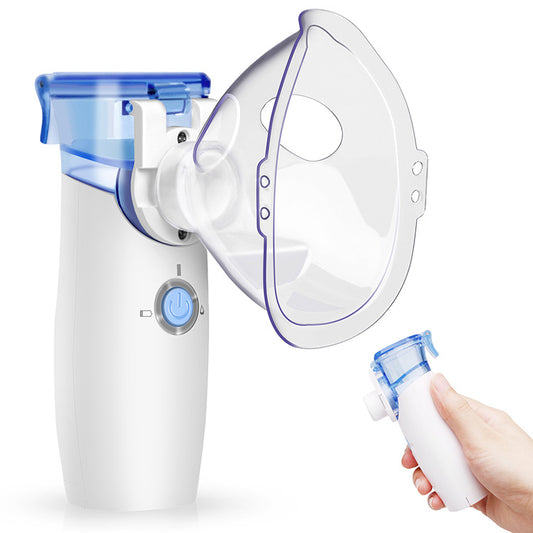 Portable Nebulizer, Smart Digital Mesh Nebulizer for Adult and child, 2-Speed Settings, Self-Cleaning Function
