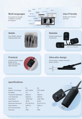 Dental X-Ray Sensor Radiovisograph HD Digital Intraoral Imaging System Portable X Ray Digital Sensor R2