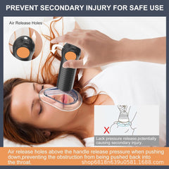 Angeer Portable Home Anti-choking Device Kit Heimlich First Aid Anti-Choke Training Equipment Respiratory Tract Cleaning Tool Suction Tool Airway Clear Throat Negative Pressure Aspirator