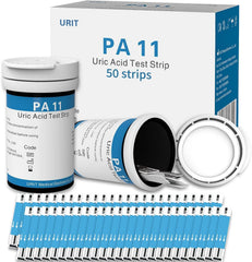 URIT Uric Acid Test Kit Include 25pcs Test Strips & Lancets - Home Use Check UA Levels Easily Yourself The Test Strip EXP 18 Months