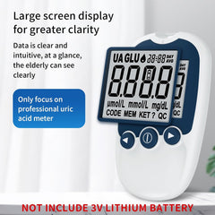 URIT Uric Acid Test Kit Home UA Test Meter Include 25 Test Strips U-10 (mg/dL)