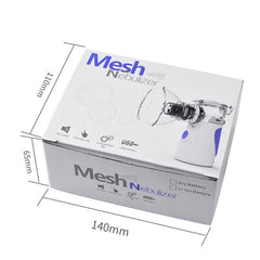 Ultra‑Quiet Handheld Mesh Nebulizer | Rechargeable Portable Inhaler for Kids & Adults, Fine Mist for Respiratory Care at Home or On‑the‑Go