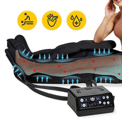 Leg Massager Air Compression Massager Air Wave Pressure Massage Device with 6 Chambers