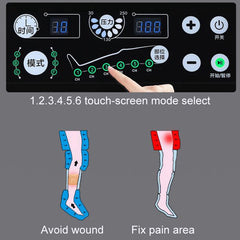 Full body Leg Massager Air Compression Massager Air Wave Pressure Massage Device with 6 Chambers