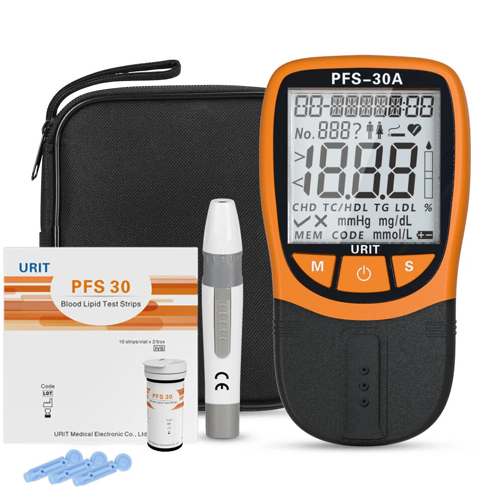 5 in 1 Lipid Profile Test Meter Total Cholesterol Triglyceride 20pcs Test Strips