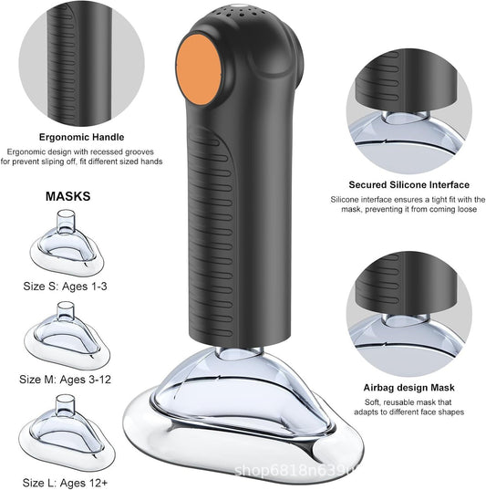 Angeer Portable Home Anti-choking Device Kit  Heimlich First Aid Anti-Choke Training Equipment Respiratory Tract Cleaning Tool Suction Tool Airway Clear Throat Negative Pressure Aspirator