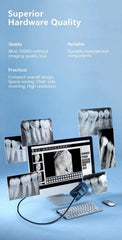 Dental X-Ray Sensor Radiovisograph HD Digital Intraoral Imaging System Portable X Ray Digital Sensor R2